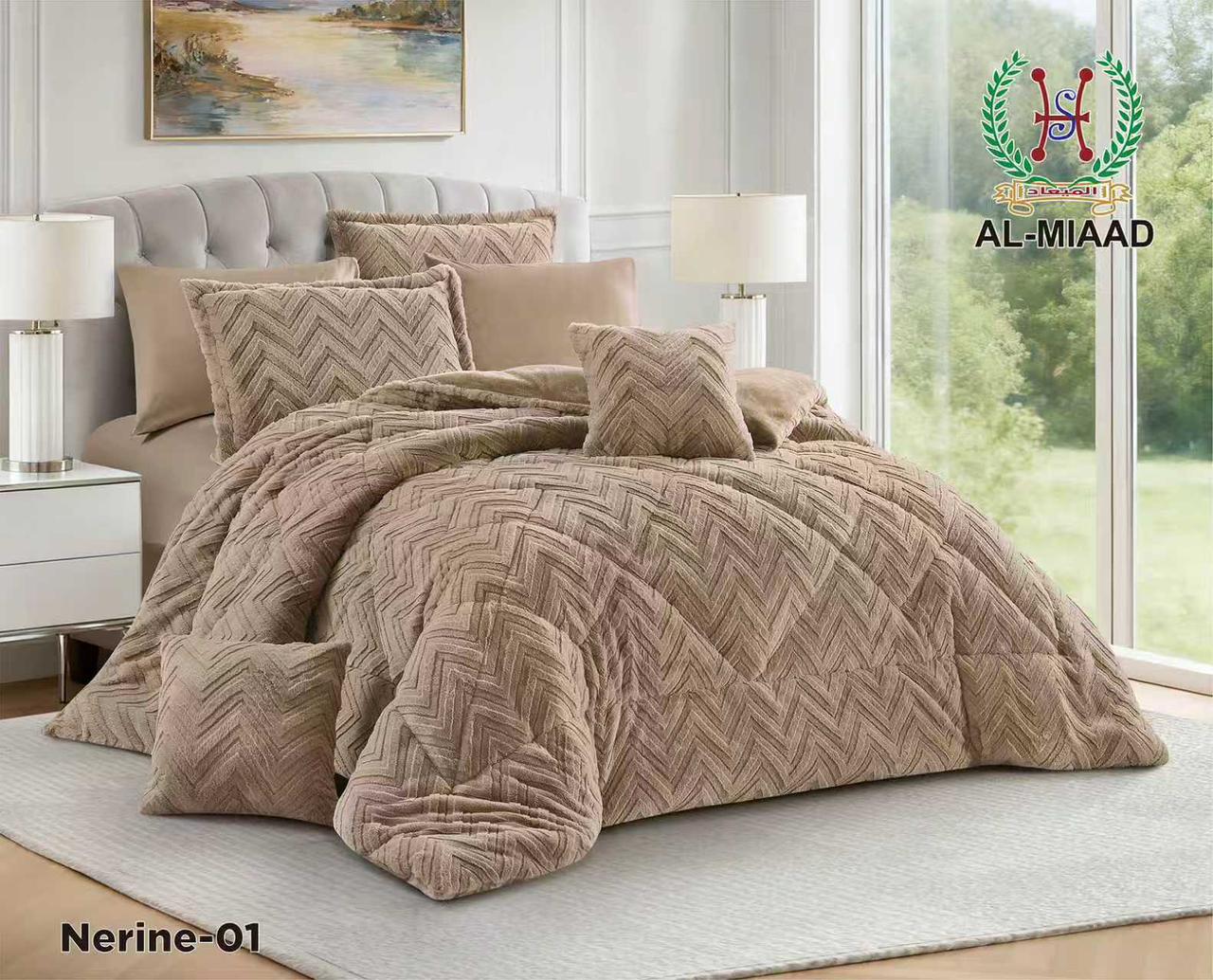 NERIN Winter Rabbit Fur Comforter Set | 8 قطع نفرين