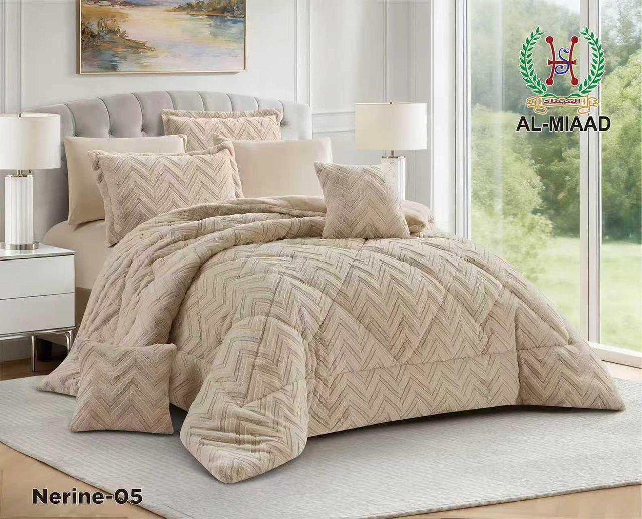 NERIN Winter Rabbit Fur Comforter Set | 8 قطع نفرين