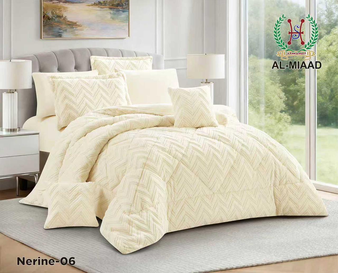 NERIN Winter Rabbit Fur Comforter Set | 8 قطع نفرين
